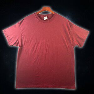 Hanes Heavyweight Maroon Basic Comfy Short Sleeve T-Shirt Unisex Adult Size XL